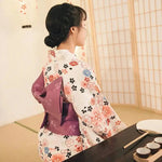 Cargar imagen en el visor de la galería, Kimono Tradicional Mujer 'Akanagi'
