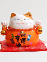 Cargar imagen en el visor de la galería, Maneki-Neko Hucha Naranja
