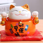 Cargar imagen en el visor de la galería, Maneki-Neko Hucha Naranja
