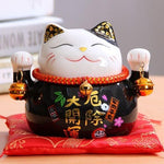 Cargar imagen en el visor de la galería, Maneki-Neko Hucha Negra

