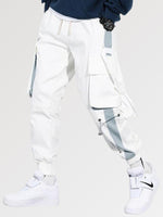 Cargar imagen en el visor de la galería, Pantalón Cargo Blanco Estilo Japonés Hombre 'Kushima'
