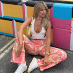 Cargar imagen en el visor de la galería, Pantalón Pierna Ancha Mujer 'Vintage'
