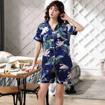 Cargar imagen en el visor de la galería, Pijama de Verano de Seda Satinada
