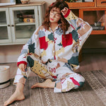 Cargar imagen en el visor de la galería, Pijama Japonés Colorido de Algodón
