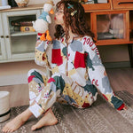 Cargar imagen en el visor de la galería, Pijama Japonés Colorido de Algodón

