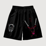 Cargar imagen en el visor de la galería, Short Japonés Estampado Katana 'Akuma's
