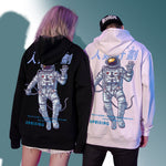 Cargar imagen en el visor de la galería, Sudadera con Capucha Cosmonauta Motivos Japoneses 'Hikoshi'
