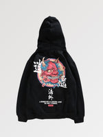 Cargar imagen en el visor de la galería, Sudadera con capucha Demonio Japonés 'Marefisento'
