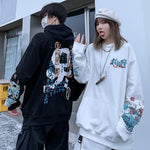 Cargar imagen en el visor de la galería, Sudadera con capucha Escritura Japonesa 'Kabuki'
