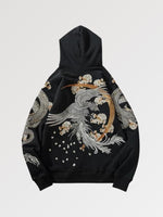 Cargar imagen en el visor de la galería, Sudadera con Capucha Japonesa Bordada 'Tsukaimasu'
