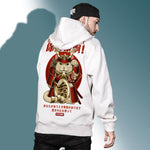 Cargar imagen en el visor de la galería, Sudadera con Capucha Japonesa Gato Guerrero 'Gifu'
