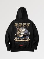Cargar imagen en el visor de la galería, Sudadera con Capucha Japonesa Gatos Sumo 'Fukuoka'
