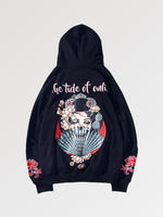 Cargar imagen en el visor de la galería, Sudadera con Capucha Japonesa Geisha 'Nanika'
