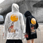 Cargar imagen en el visor de la galería, Sudadera con capucha Japonesa 'Luna Llena'
