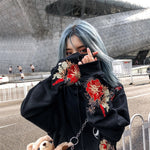Cargar imagen en el visor de la galería, Sudadera con capucha Japonesa 'Luna Llena'
