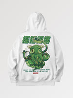 Cargar imagen en el visor de la galería, Sudadera con Capucha Pulpo Verde con Escritura Japonesa 'Furiku'
