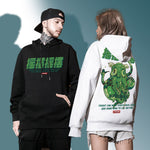 Cargar imagen en el visor de la galería, Sudadera con Capucha Pulpo Verde con Escritura Japonesa 'Furiku'
