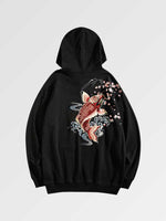 Cargar imagen en el visor de la galería, Sudadera Japonesa Carpa Koi 'Kuro'
