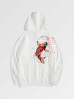 Cargar imagen en el visor de la galería, Sudadera Japonesa Carpa Koi 'Kuro'
