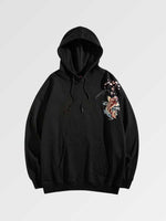 Cargar imagen en el visor de la galería, Sudadera Japonesa Carpa Koi 'Kuro'
