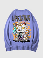 Cargar imagen en el visor de la galería, Sudadera Japonesa Gato Zombie 'Kanagawa'
