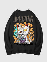 Cargar imagen en el visor de la galería, Sudadera Japonesa Gato Zombie 'Kanagawa'
