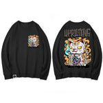 Cargar imagen en el visor de la galería, Sudadera Japonesa Gato Zombie 'Kanagawa'
