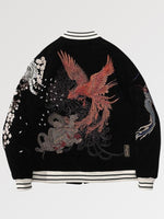 Cargar imagen en el visor de la galería, Sukajan Jacket Phoenix Rojo 'Yamaguchi'
