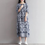 Cargar imagen en el visor de la galería, Vestido con Estampado Japonés 'Yuriko'
