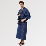 Cargar imagen en el visor de la galería, Yukata Tradicional Hombre 'Nasu'
